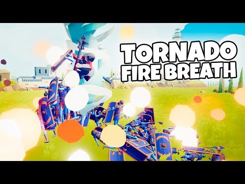 TORNADO WITH FIRE BREATH. MACE SPINNER + CHEERLEADERS | TABS MODDED GAMEPLAY
