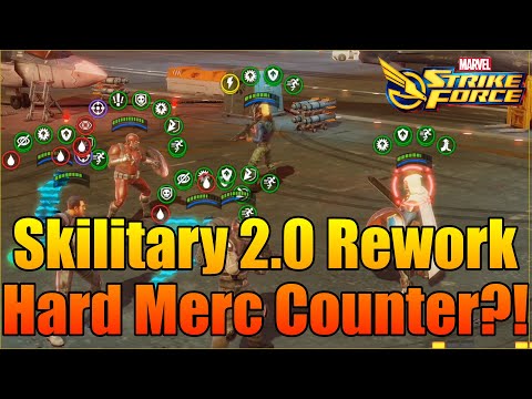 Skilitary 2.0 a Hard Merc Counter?! - MSF - Marvel Strike Force