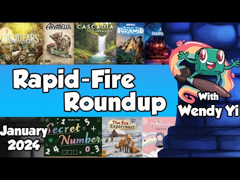 Rapid Fire Roundup January 2024 - with Wendy Yi
