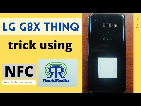 LG G8x trick using NFC reader.(Near Field communication)