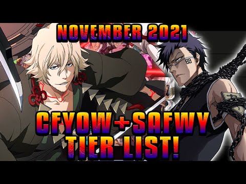FROM BEST TO WORST! November 2021 CFYOW + SAFWY PvE Tier List! Bleach Brave Souls