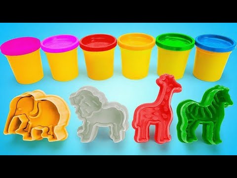 🐻🎨 Learn & Play with Colorful Clay! Let's Make Cute Animals Together!