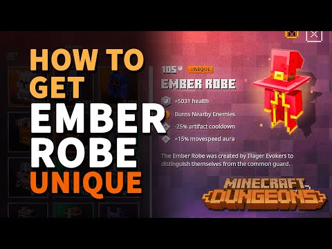 Where to get Ember Robe Minecraft Dungeons Unique Evocation Robe