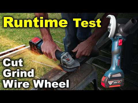 Bosch Cordless Angle Grinder TEST and Review (Bosch Professional GWS 180-LI)