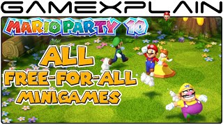 Mario Party 10 - Every Free-for-All Minigame (Gameplay of All 31!) [Wii U - Japanese]
