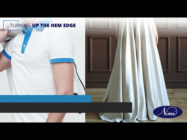 Make samples of hem - faced hem, edge stitched and double stitched hem