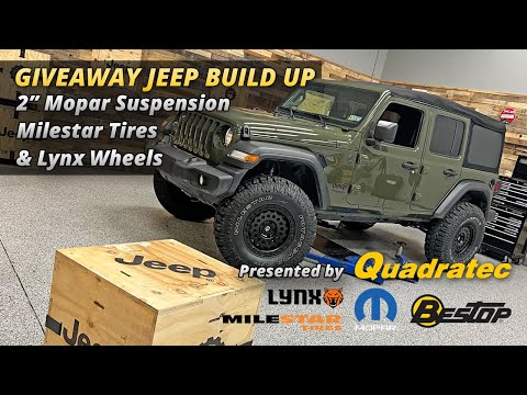 Win this Jeep! Build Up Part 1 - Mopar Suspension, Milestar Tires & Lynx Wheels