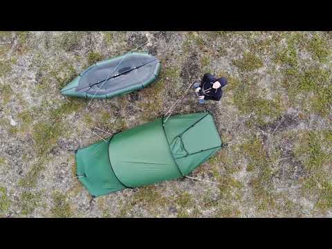 Poroenon packraft seikkailu 2019 - DRONE
