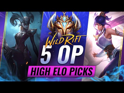 5 OP HIGH ELO Picks for Patch 2.3 - Wild Rift (LoL Mobile)