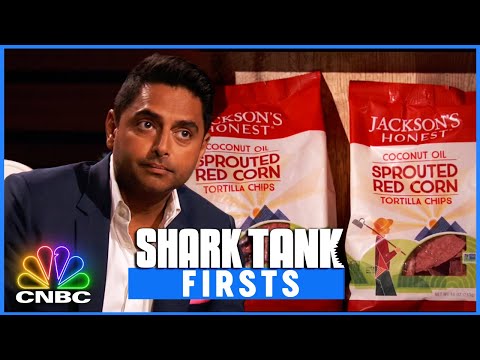 Rohan Oza Takes a Bite Out of Jackson's Honest | Shark Tank Firsts | CNBC Prime