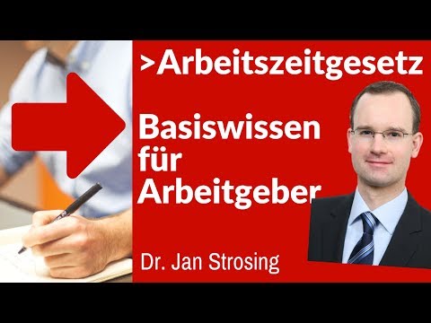 Arbeitszeitgesetz --► Basiswissen Arbeitsrecht | e-Learning Arbeitsrecht aus der Cloud