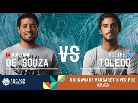 Adriano de Souza vs. Filipe Toledo - Quarterfinals, Heat 3 - Drug Aware Margaret River Pro 2017