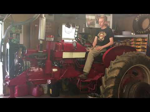 First start after rebuild Farmall 240 again