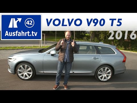 2016 Volvo V90 T5 Inscription - Fahrbericht der Probefahrt, Test, Review - Ausfahrt.tv