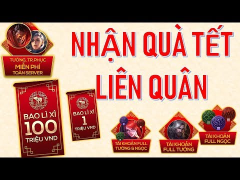 Hướng dẫn nhận tướng và trang phục miễn phí - Quà tết liên quân 2019