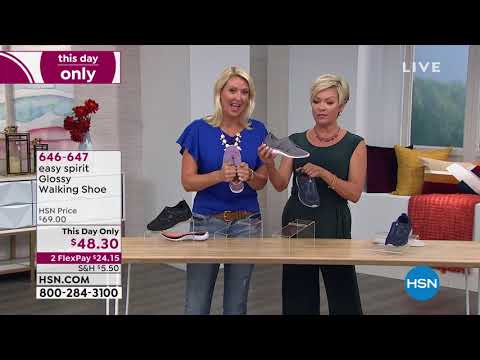 easy spirit Glossy ZipUp Walking Shoe