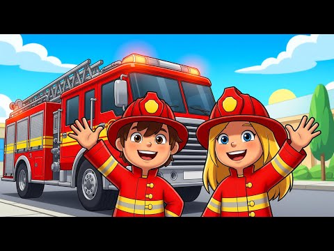 Feuerwehr-Lied für Kinder 🚒 | Feuerwehrmann & Feuerwehrauto im Einsatz 🔥👨‍🚒