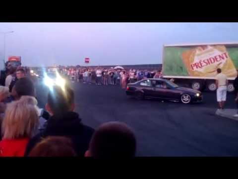 MOP Brwinów Akcja z TIRem. Drift BMW
