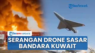 Ketegangan Memuncak! Serangan Drone Iran Picu Kebakaran Hebat di Bandara Kuwait