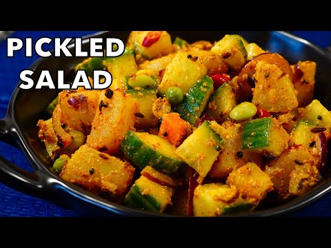 DELICIOUS Cucumber Potato Salad With Pickle Spices (I can't stop eating this)