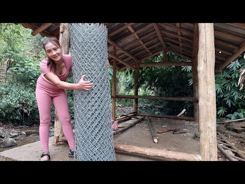 Full Video: 180 Days Building farm, alone building wooden kitchen with iron wall - Free bushcraft