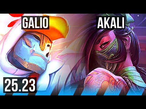 GALIO vs AKALI (MID) | 7/1/8, Dominating | KR Challenger | 25.23
