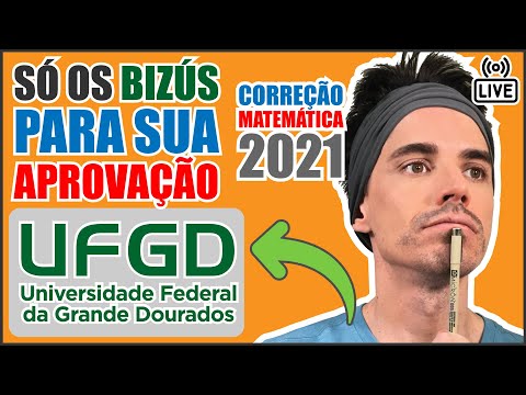 🔴 [UFGD] Correção da prova 2020-2021 de Matemática [Questões de 53 até 60]