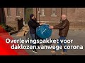 Overlevingspakket voor daklozen vanwege coronavirus