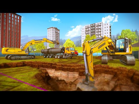 BUILDING $100,000,000 BIG CITY PARKING GARAGE - FULL CREW | Construction Simulator 15 Gameplay