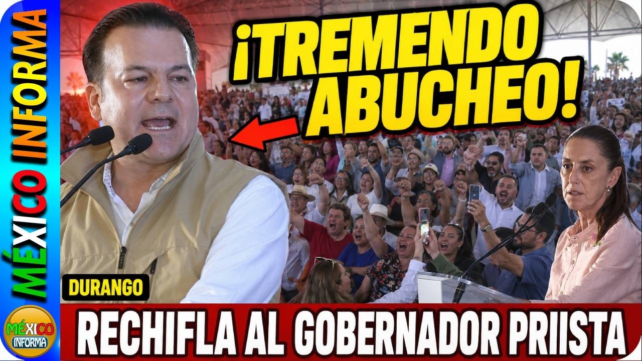 TREMENDO ABUCHEO Y RECHIFLA A ESTE GOBERNADOR PRIISTA. MIRA LO QUE PASÓ EN DURANGO.