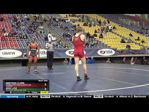 Junior 132 Kimo Leia Dethrone Wrestling Club Vs Greyson Clark Askren Wrestling Academy Lake Countr