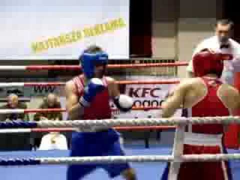 Elvis Heto (K.B.Brzeg)  vs Łukasz Koziarski (Szkoła Boksu Tariel Zandukeli Środa Śl.) runda 1