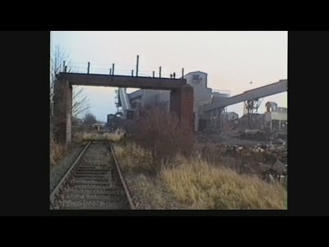 The Old Railway Line between Garforth and Castleford. Footage from the 1990's, compared with 2021