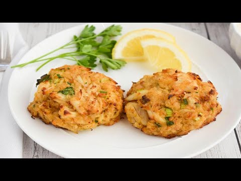 Low-FODMAP & Gluten-free Oven Baked Maryland Crab Cakes (HD)