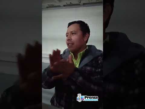 Basilio Puac desde la carceleta se dirige al pueblo de Totonicapán