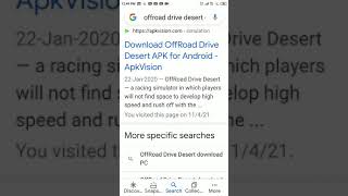 how to download offroad drive desert in android