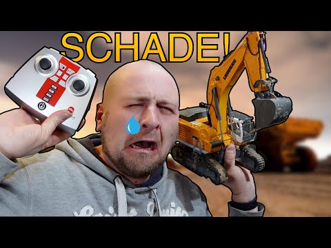 Excavator RC sad test Siku 6740, Liebherr R980 SME crawler excavator, remote controlled, 1:32