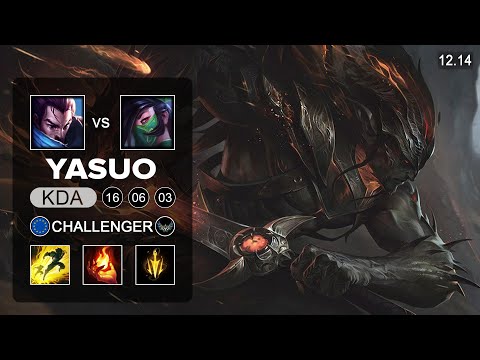Yasuo vs Akali Mid - EUW Challenger - Patch 12.14 Season 12