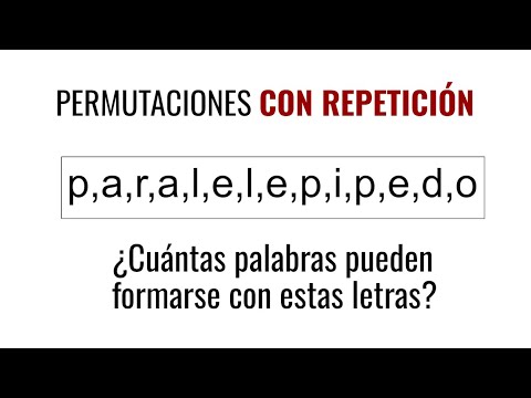QUÉ SON LAS PERMUTACIONES CON REPETICIÓN. Ejemplos