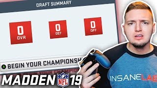 FUNNY *WORLD RECORD* MUT DRAFT! Madden 19
