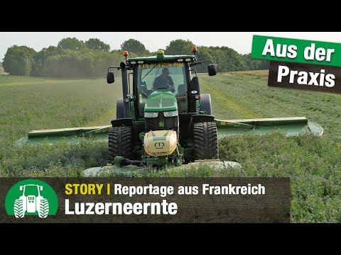 Luzerneernte in Frankreich | Krone Futtererntetechnik | Landwirtschaft | BiG X | EasyCut | Traktoren