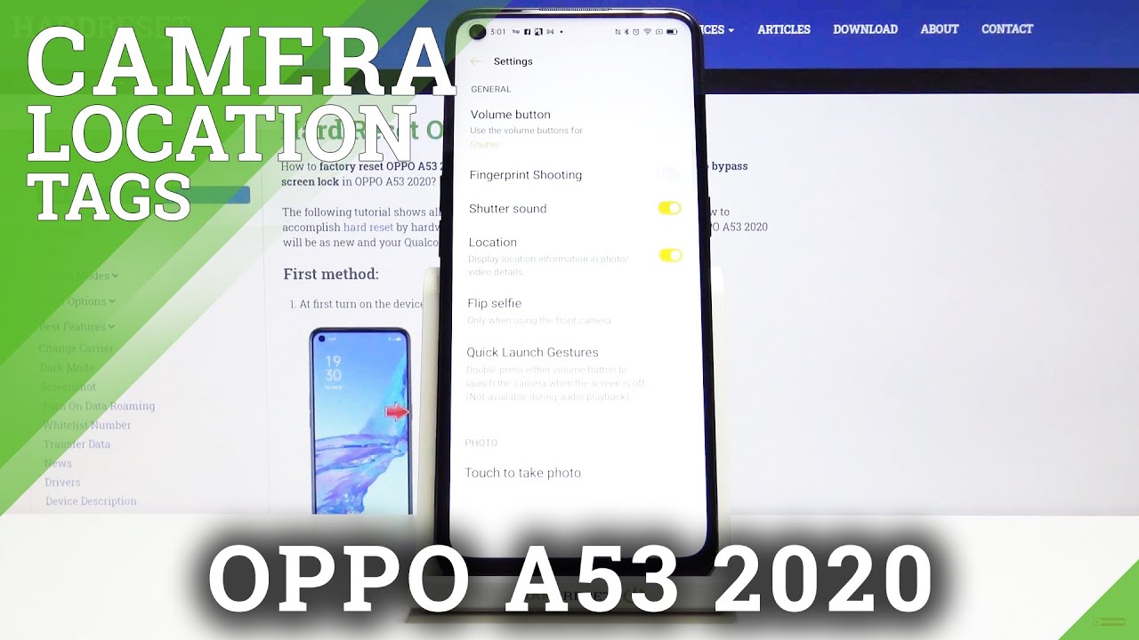 How to Manage Camera Location Tags in OPPO A53 2020 – Find Location Features