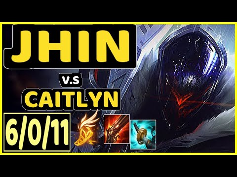 AFM (JHIN) vs CAITLYN - 6/0/11 KDA BOTTOM ADC CHALLENGER GAMEPLAY - EUW
