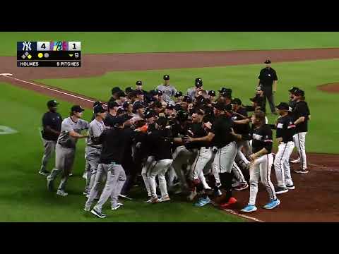 Benches clear between the Yankees and Orioles in Baltimore