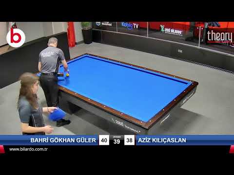 BAHRİ GÖKHAN GÜLER & AZİZ KILIÇASLAN Bilardo Maçı - 2022 ERKEKLER 1.ETAP-13.TUR