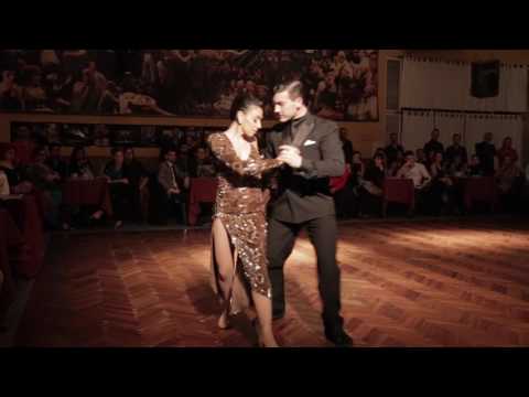  Guido Palacios  and  Florencia Zarate  are  dancing  to  a  tango  at  Tango Secrets Festival  in  2016