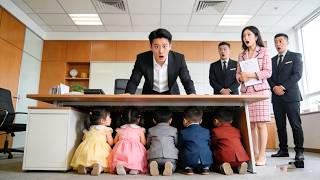 Quintuplets enter CEO’s company. He sees 5 mini-mes, recognizes the mom & takes them home.