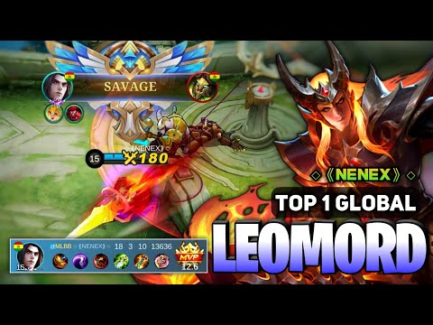 SAVAGE! Leomord Best Build 2023 [ Leomord Top 1 Global Gameplay ] By ◇《NENEX》◇ - Mobile Legends