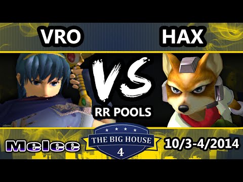 The Big House 4 - Vro (Marth) Vs. Hax (Fox) - Pools Round 1 - SSBM