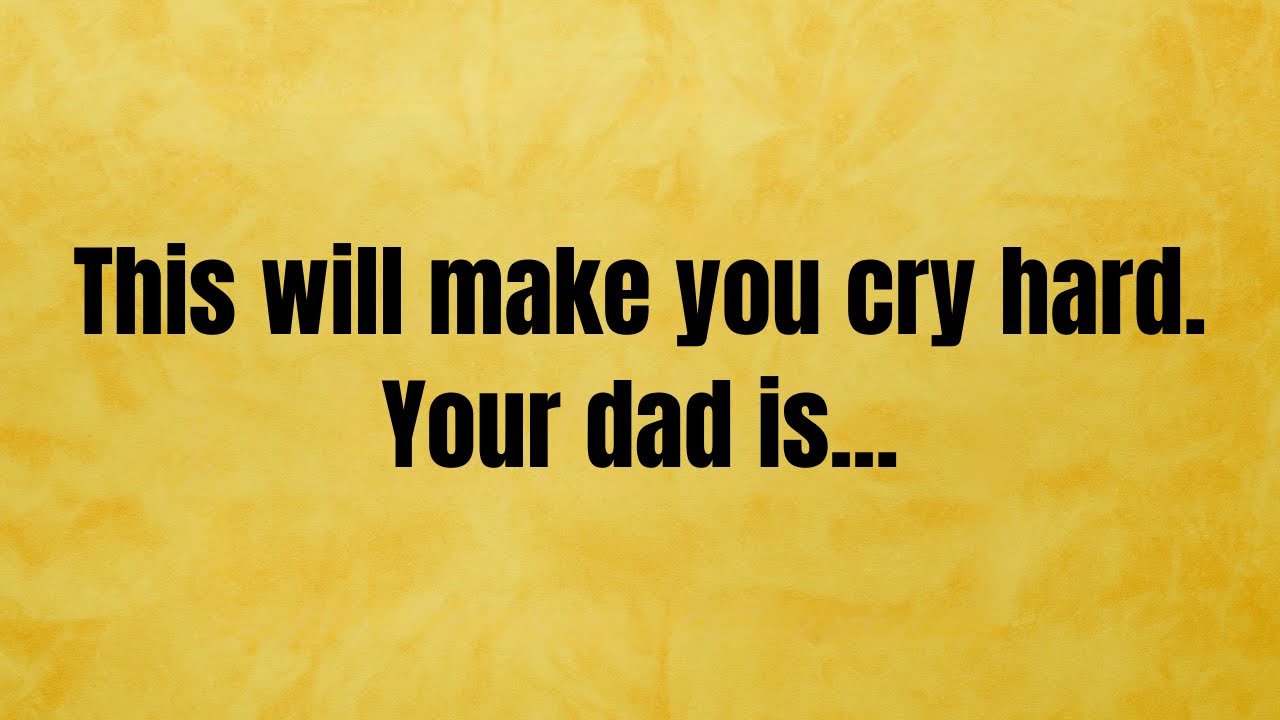 🔴 This will make you cry hard. Your dad is... | God Message Today | God Message | God Says